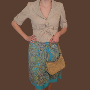 Vintage Y2K Urban Behavior Coquette Khaki Button Up Size L